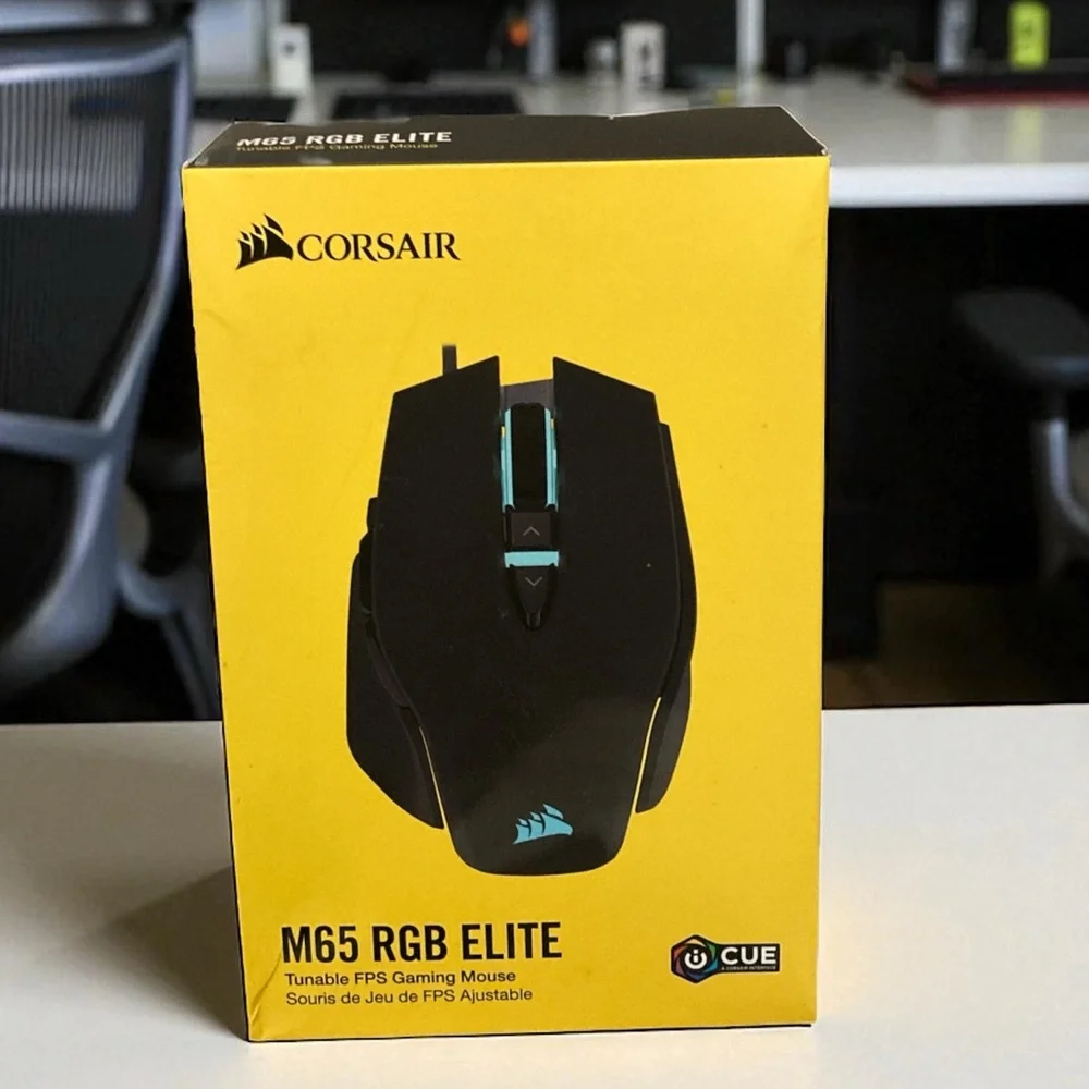 CORSAIR M65 MGB Elite Gaming Mouse 18,000 DPI Tunable Weight Open Box Tested
